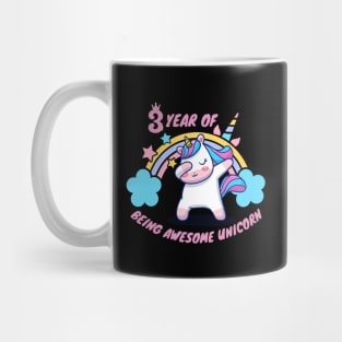 3 year of being Awesome Unicorn Mug